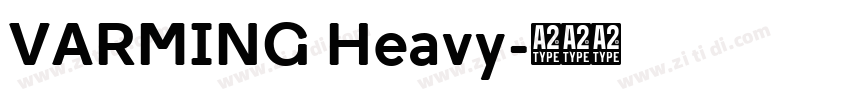 VARMING Heavy字体转换
